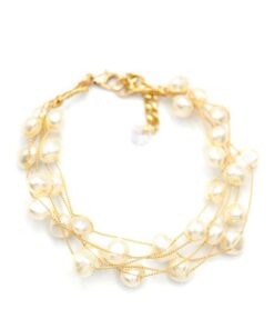 Alternative view of İnci Bileklik - Altın