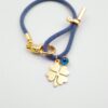 İpli Yonca Bileklik - Lacivert