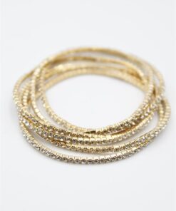 Alternative view of 6'lı Lastikli Bileklik - Altın