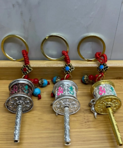 Metal Feng Shui Şans Çarkı Anahtarlık Alk4458