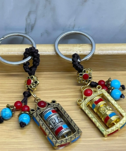 Metal Feng Shui Şans Çarkı Anahtarlık Alk4459