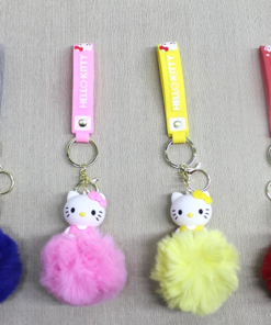 Ponponlu Hello Kitty Anahtarlık Alk4247