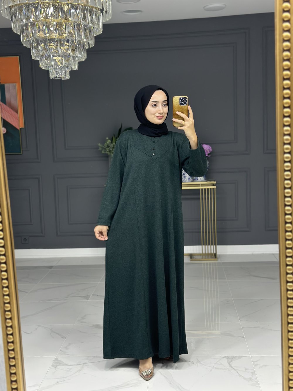 3713 1 - Kaptiya Merve uzun tesettur elbise