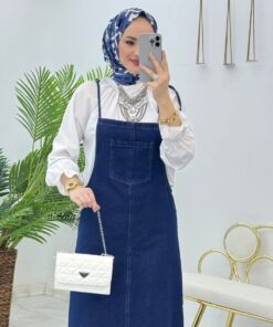 Alternative view of Kot Salopet Tek Cep Tesettür Giyim