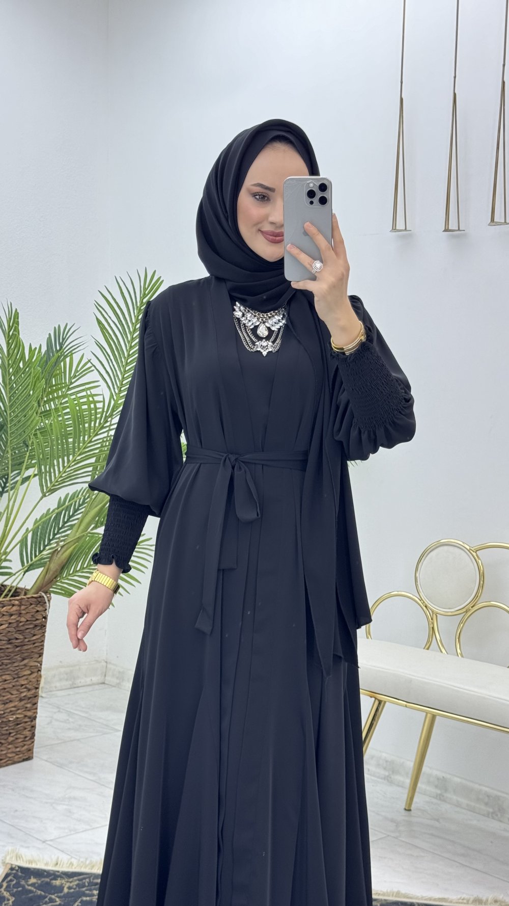 5012 2 20240211235617 - Kaptiya Şahane Abaya Takım Tesettür Giyim - Görsel 2
