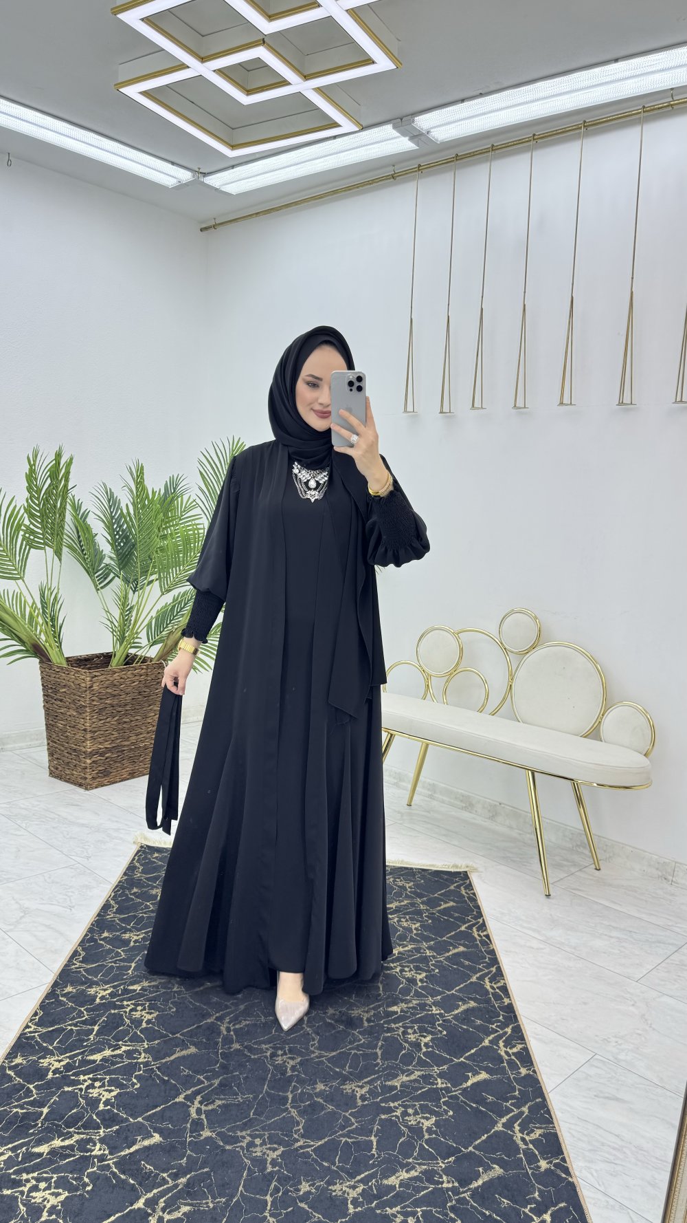 5012 3 20240211235617 - Kaptiya Şahane Abaya Takım Tesettür Giyim - Görsel 3