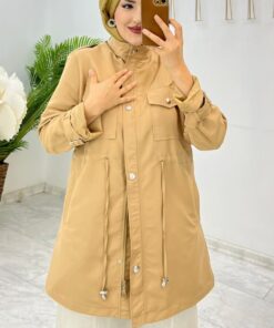 Canan Astarlı Trench Tesettür Giyim