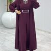Premium Silva Tulumlu Abaya Takım Tesettür Giyim