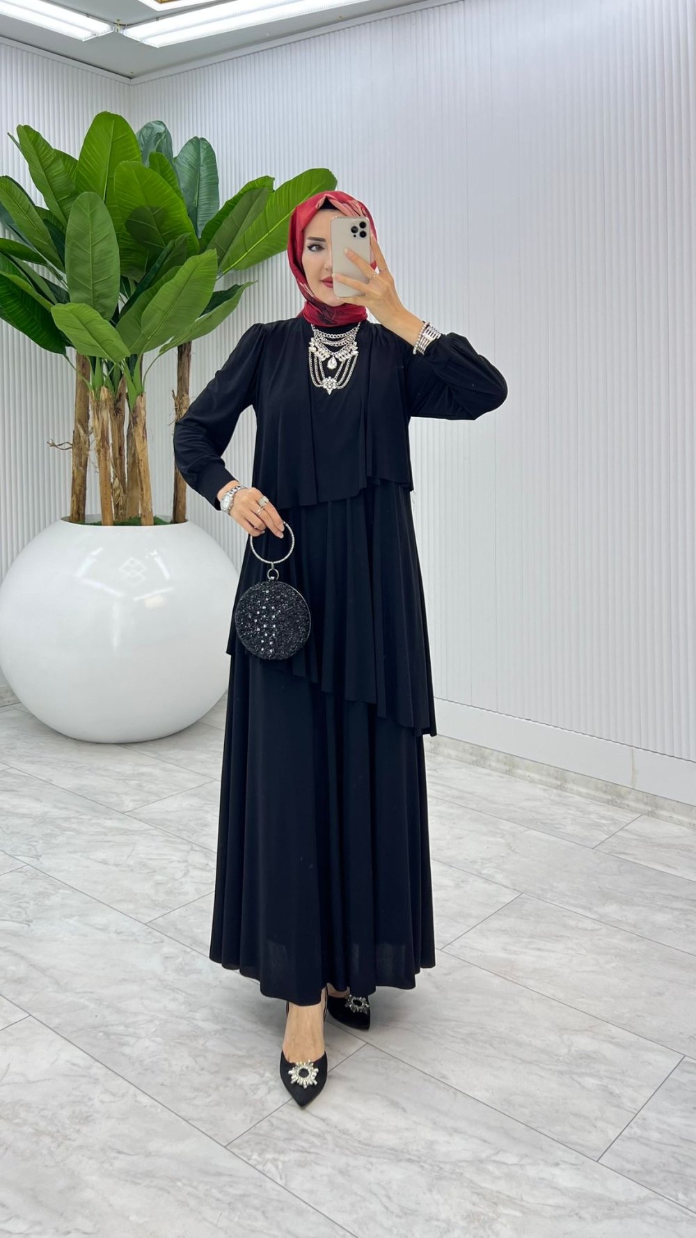 7466 2 20250721200107 - Kaptiya Premium Diva Elbise Tesettür Giyim - Görsel 2