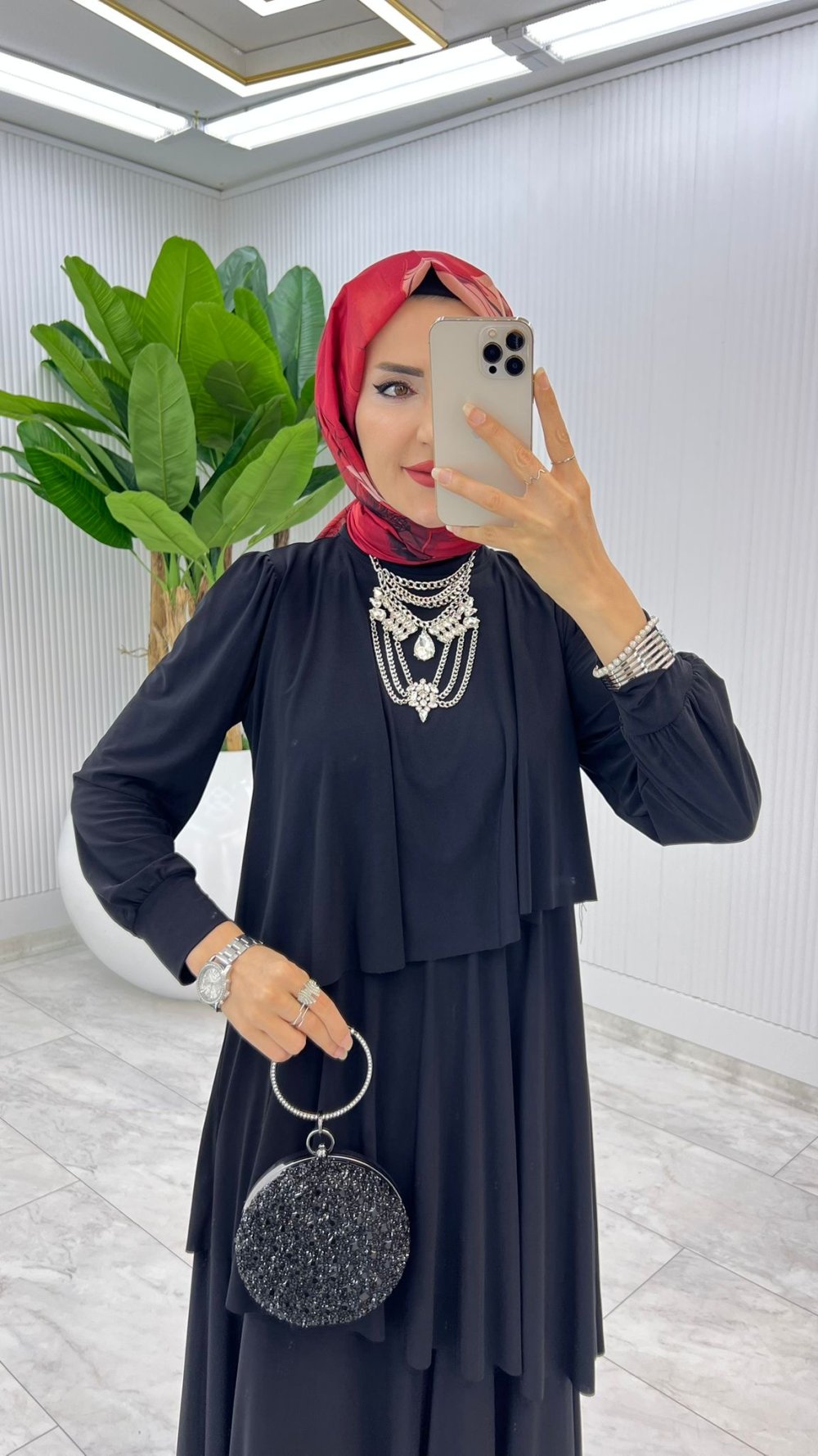 7466 3 20250721200107 - Kaptiya Premium Diva Elbise Tesettür Giyim - Görsel 3