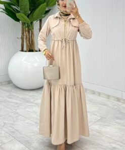 Taş Hicran Elbise Takım Tesettür Elbise