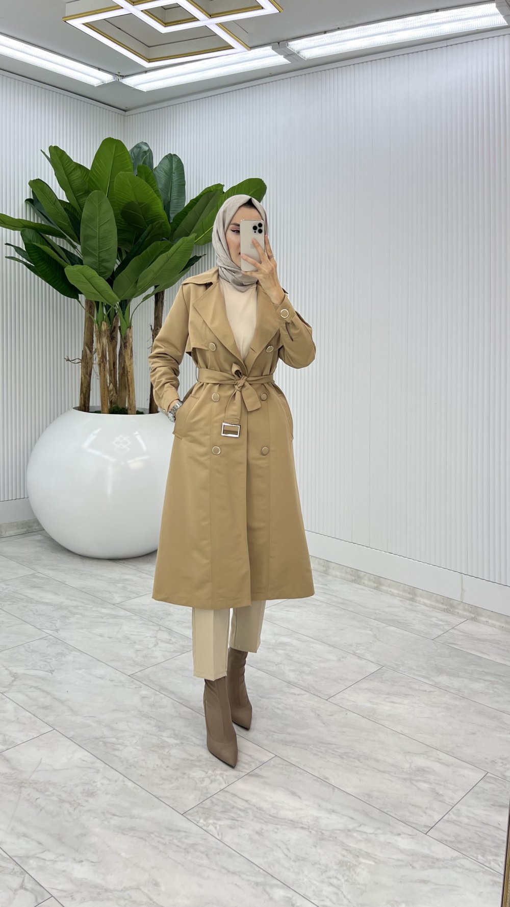 7658 1 20250930193030 - Kaptiya Premium Astarlı Eylem Trench Tesettür Giyim
