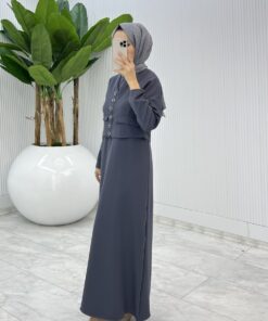 Alternative view of Hasibe Elbise Takım Tesettür Giyim