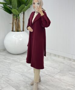 Alternative view of Premıum Defne Kaşe Kaban Tesettür Giyim