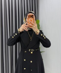 Alternative view of Premium Naz Jile Ferace Takım Tesettür Giyim