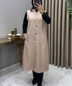 Aylin Kapitone Yelek Krem