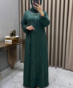 Alternative view of Reyhan Abiye Elbise Zümrüt