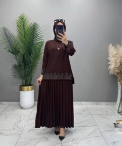 Cennet Taşlı Takım Kahve