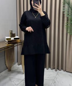 Alternative view of Ayben Fileli Üçlü Takım Siyah