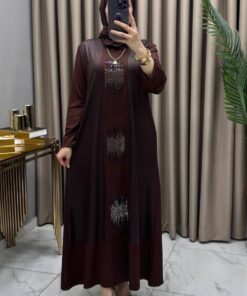 Zuhal Elbise Kahve