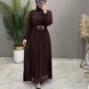 Banu Şifon Elbise Kahve